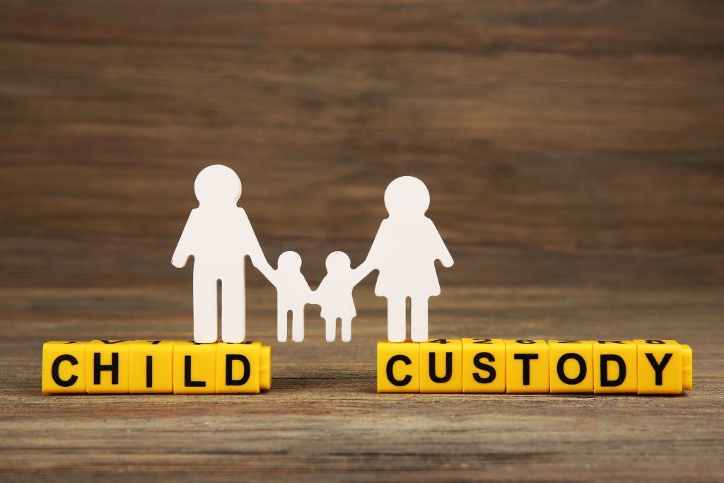 Child custody with cutout