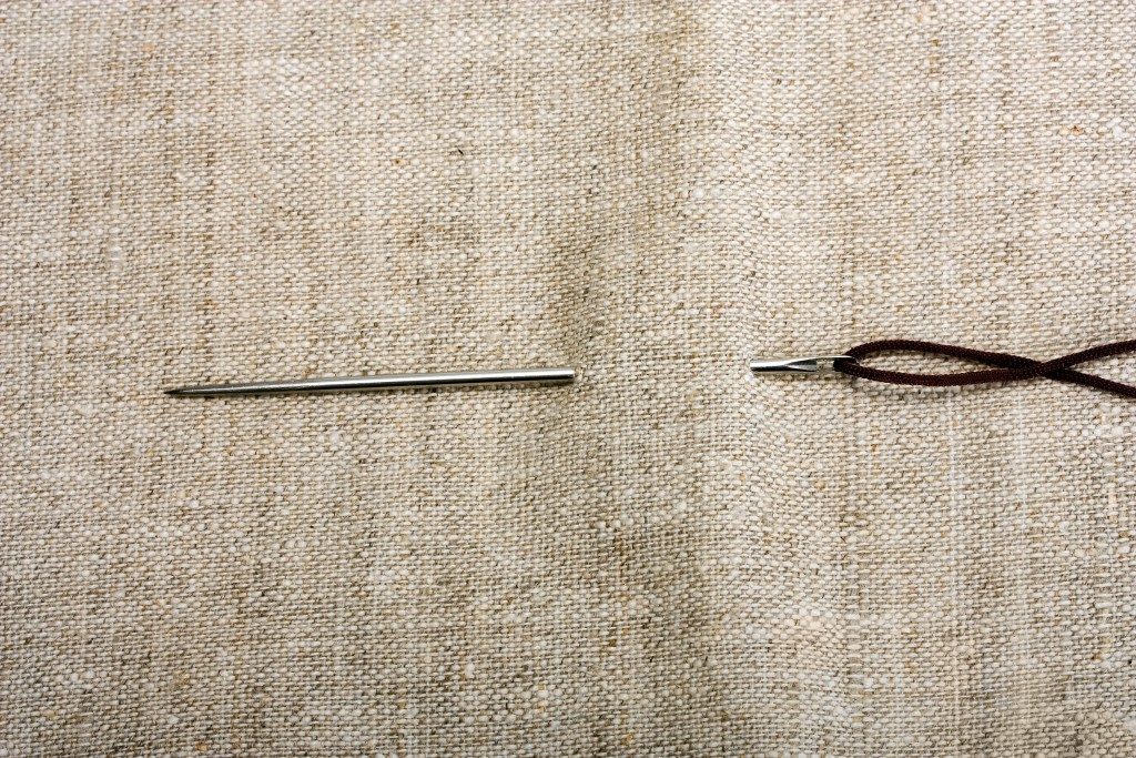 Frabric with needle